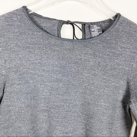 Theory Gray Crew Neck Sweater - Picture 3 of 15